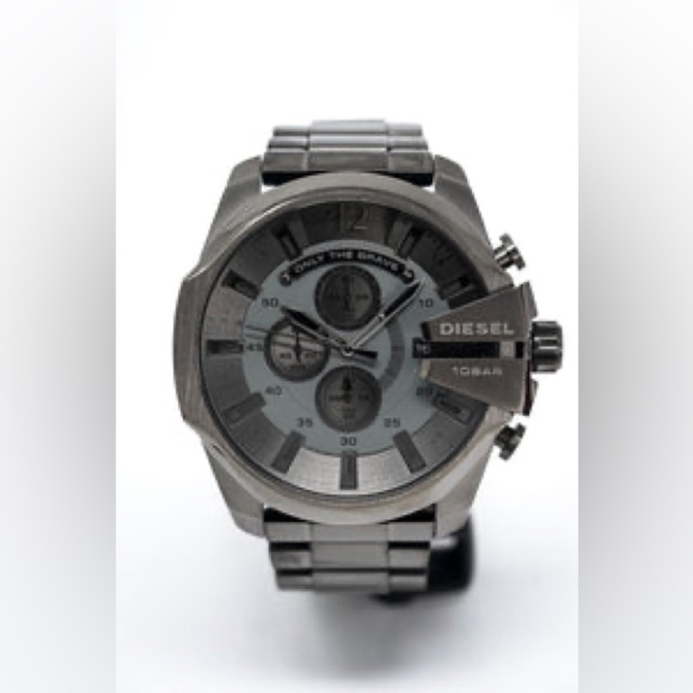 Diesel Mega Chief Chronograph Gunmetal Grey Dial Mens Watch DZ4282‎ - Picture 10 of 16